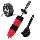 Flexibilité : la brosse de nettoyage de moyeu de roue avec une tête pliable épouse sans effort les contours complexes des roues, accédant aux entre les rayons et les rainures, brosse de lavage de roue, brosses de nettoyage de voiture