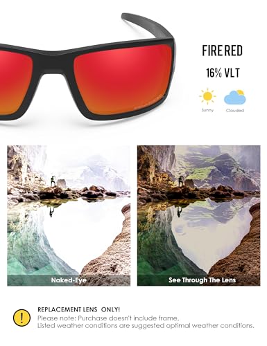 Image of BLAZERBUCK Anti-salt Polarized Replacement Lenses for Oakley Double Edge OO9380 Sunglass