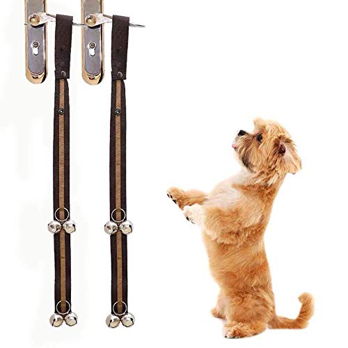 ccypet Dog Doorbells for Potty Housetraining Training - Premium Quality Dog Supplies - Potty Dog Bells Thick Durable Adjustable Strap Door Bell (2 PCS)