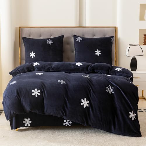 Flauschige Weihnachtsbettwäsche 19 Cotton Market Weihnachtsbettwäsche Set 3 Teilig Bettbezug 200 x 200...