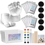 Muopay Baby Handprint & Footprint Casting Kit, Baby Casting Kit, Gifts for New Moms, Personalized Keepsake Stuff, 3D Moulding Gift Set for Girls and Boys, Handprint Keepsake Mom to Be Gift