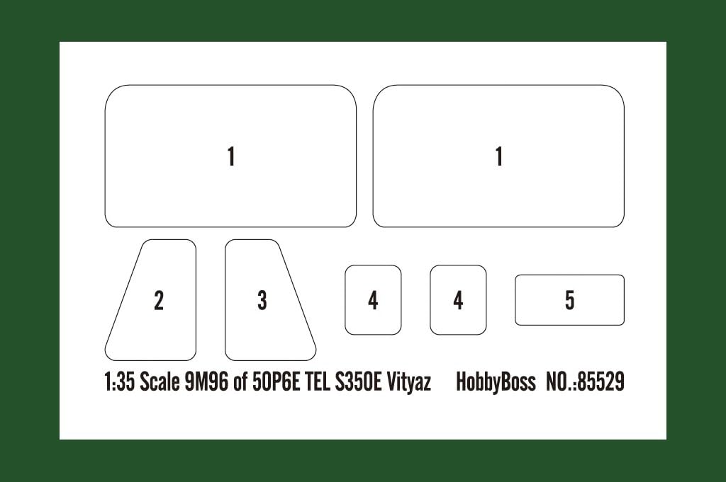 HobbyBoss 1/35 9M96 vers 50P6E Tel S350E Vityaz