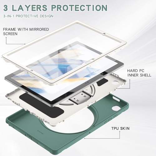 Coque Samsung Tab A8 antichoc et son support rotatif à 360 degrés - 5