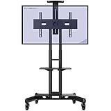 [page_title]-Invision TV Ständer mit Rollen Universal Mobil Wagen Fernsehständer Schwenkbar Standfuß mit Höhenverstellbar Ultra Stabil Halterung Fernsehtisch für 32-65 Zoll VESA 600b x 400h [GT1200 ScreenStation]