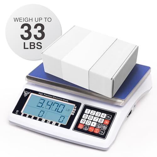 Báscula digital PEC para conteo 33 lbs capacidad miniatura 4