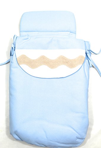 Saco Capazo + Funda Ajustable Danielstore Universal .Serie JACQUARD .Carrito Bebé