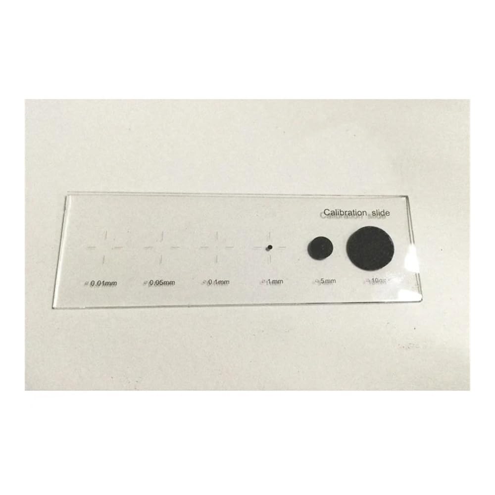 Microscopes Equipment Dot 0.01MM .05MM .1MM 5mm 10mm Microscope Stage Diameter Circle Micrometer Calibration Slide
