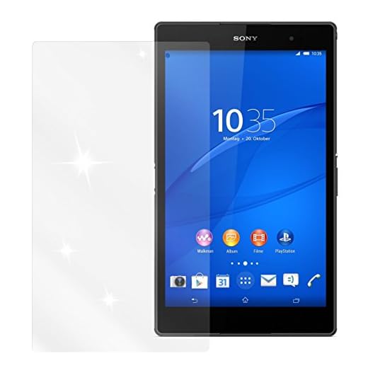 dipos I 3X skyddsfolie klar kompatibel med Sony Xperia Z3 Tablet Compact folie displayskyddsfolie