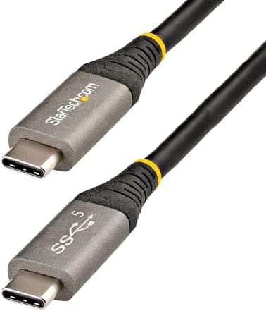 StarTech 2m/6.6ft USB-C to USB-C Cable, 5Gbps, 100W PD (USB315CCV2M)