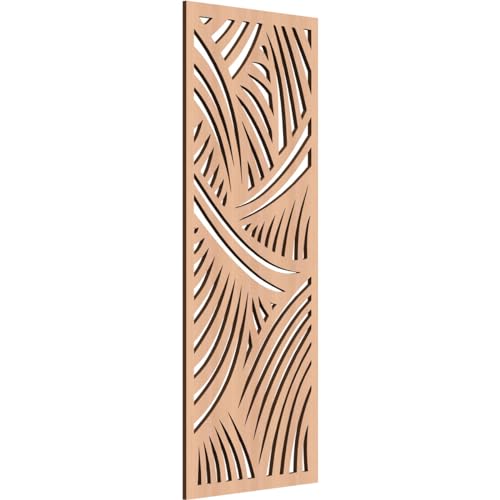 Image of 13 3 /8 inchW x 34 3 /8 inchH x 1 /4 inchT Chester Decorative Fretwork Wood Wall Panels, Alder