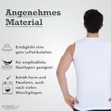 UNDEREA 3-pak podkoszulek męski, 100% bawełna, bez rękawów, z okrągłym dekoltem, biały, L