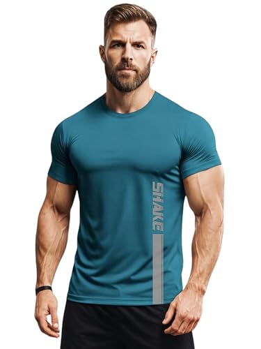 Image of 3Colours RGB Active Fit Men's Sports T-Shirt - Lightweight Quick Dry Polyester Gym & Running Wear-Shake