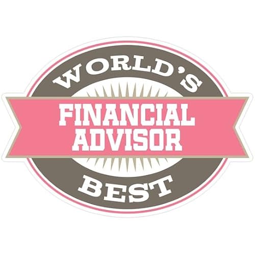 CafePress Financial Advisor Gift Large Die Cut Sticker, 8.75" x 8.75" Matte Finish
