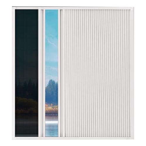Pantalla de acordeón ajustable para ventana marco de aluminio expandible para el hogar 130x120