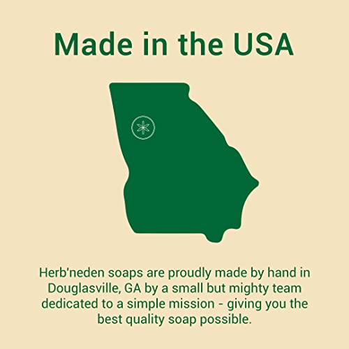 Herb’n Eden Pack Of 5 Soaps For Women & Men | 100% Natural Ingredients | Essential Oils | Dry, Sensitive, Oily, Mature, Combo, Normal, Eczema, Psoriasis Skin | Face And Body | 1Oz Bar Samples #TOP7