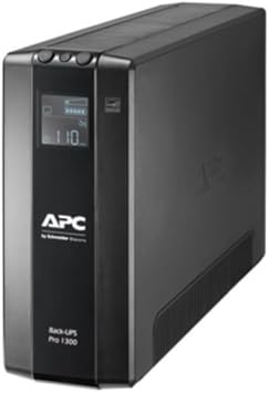 APC by Schneider Electric Back UPS Pro - BR1300MI - UPS 1300VA 8 IEC Outlets, LCD Interface, 1GB Dataline Protection