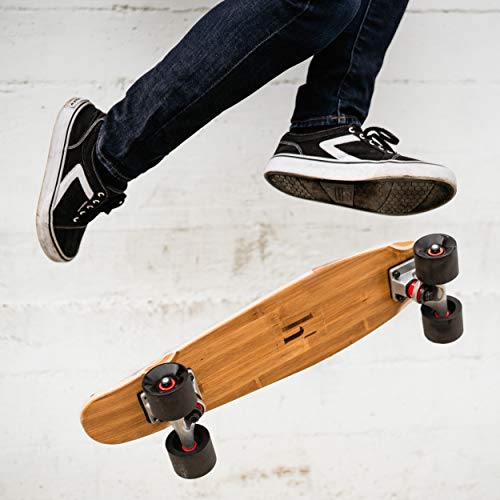 Haven T Essentials Complete 22 Inch, 7 Ply Mini Cruiser Skateboard - Canadian Maple & Bamboo Deck, For Kids, Teens, And Adults, Anti-Skid, Waterproof, Lightweight #TOP6