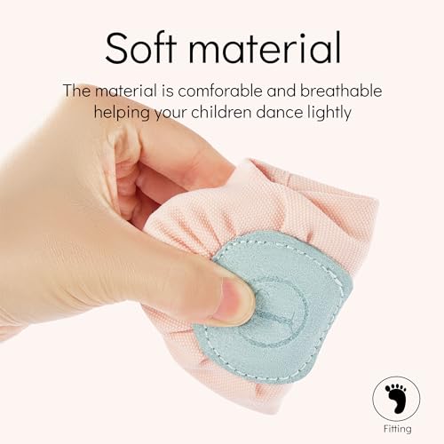 Ballet Shoes for Girls, Canvas Dance Practice Slippers No-Tie Sole Yoga Gymnastics Shoes(Toddler/Little Kid/Big Kid)4