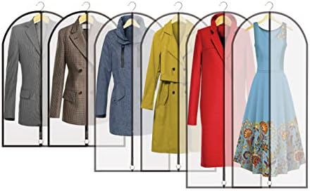 Maishijie 100 * 60cm Breathable Oxford Fabric Garment Suit Clothes Covers Bags, 40 inch Suit Bag for Storage Cloth Cover, Washable, Full Zipper Long Dress, Traveling Easy to Carry