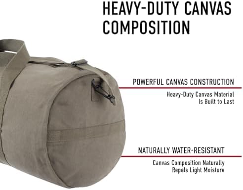 Rothco Canvas Travel Bag - Heavy Cotton Canvas Travel and Gym Bag - Ideal for Storing Equipment, Clothes and More