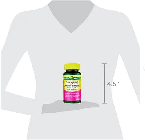 Miniatura 9 de 4 TOP CARE Multivitamínicomultimineral prenatal para mujeres embarazadas y lactantes suplementos dietéticos comprimidos, 100 unidades