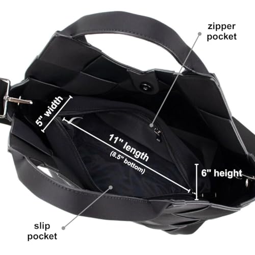 Bolso Tote Parker & Hyde para mujer con bandolera y pouch miniatura 5