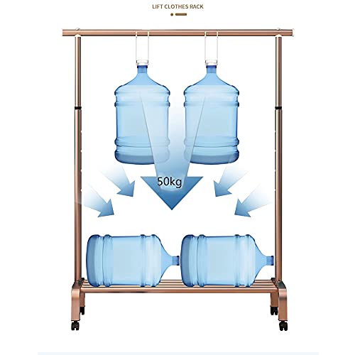 Support d'affichage à vêtements pliable et mobile en acier