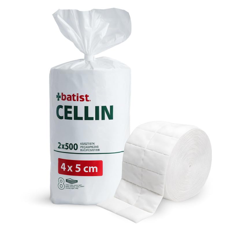 Outlet Nails Lot de 1000 Carrés d'ouate de cellulose prédécoupés de haute qualité - Idéal...