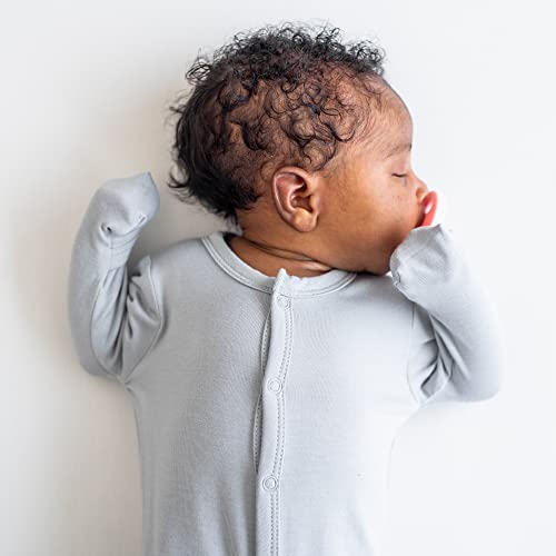 Image of KYTE BABY Soft Organic Bamboo Rayon Footies, Snap Closure, 0-24 Months, Solid Colors