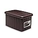 Stefanplast Elegance Scatola S Chiusa, Moka, 19x29x16 cm