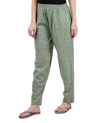 Image of TIRUPUR GUIDEFASHION Women's Cotton Printed Pyjama Black