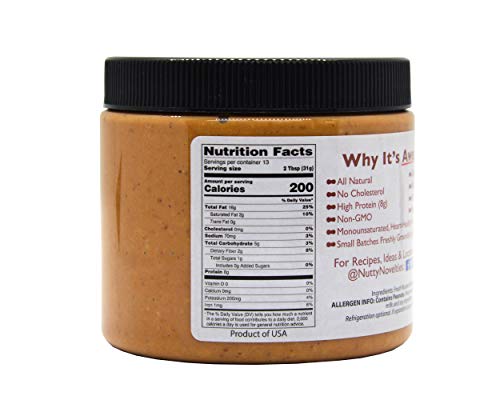 Nutty Novelties Classic Crunchy Peanut Butter - High Protein, Low Sugar Healthy Peanut Butter - Cholesterol-Free, All-Natural Peanut Butter - Vegan Peanut Butter - 15 Ounces #TOP1