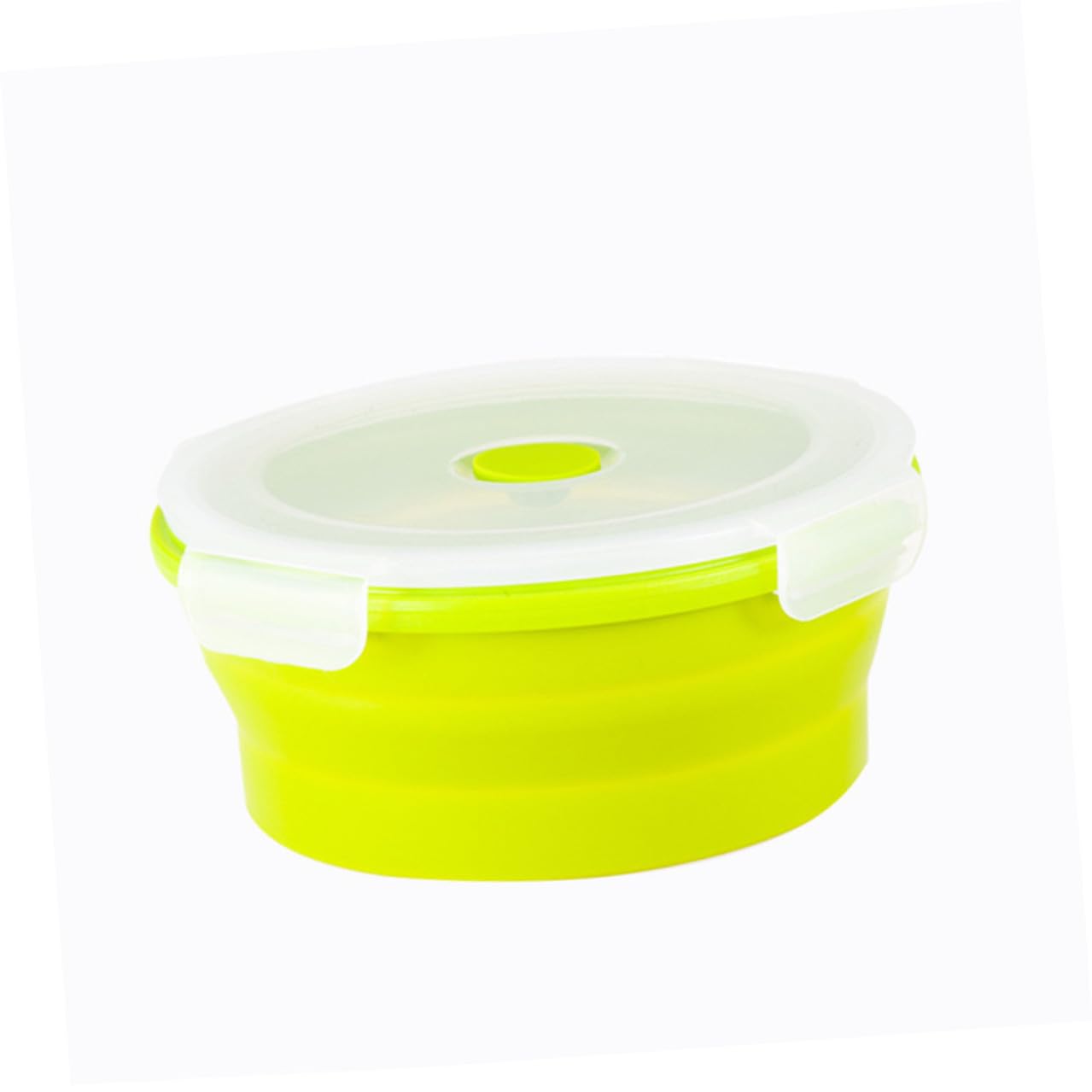 Contenitori Alimentari in Silicone 4 Pezzi, Lunch Box Pieghevoli Salvaspazio da 400ml a 1200ml, Resistenti al Microonde per Picnic e Campeggio Colore Casuale