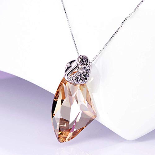 Colliers pour femmes avec pendentif en cristal de haute qualité et chaîne fine