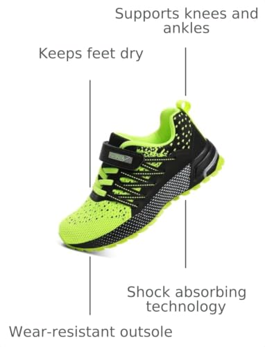 Image of KUBUA Kids Sneakers Lightweight Boys Girls Tennis Shoes | Breathable, Comfortable, Non Slip, Easy to Put On, Running, Walking, Gym, School, Daily Play, Toddler