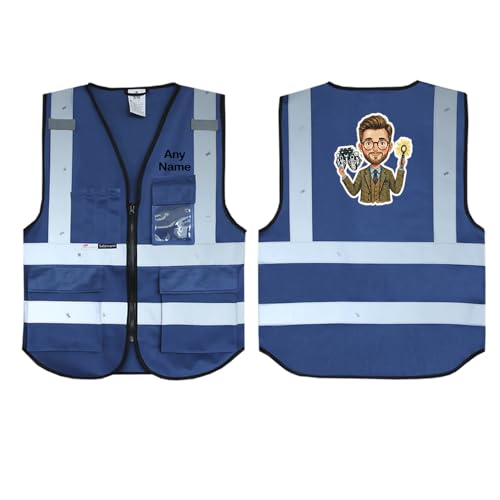 Gilet de sécurité réfléchissant 3M bleu Salzmann haute visibilité optométriste