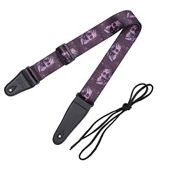 FAVOMOTO 1Pc Sangle D’Impression De Guitare Sangle De Guitare Réglable Ceinture De Guitare Folk Sangles De Guitare Vintage Bracelets De Montre En Cuir Ceintures Pour Hommes Ceinture Pour - Les Beatles, Paul McCartney, John Lennon, RIngo Starr, George Harrison