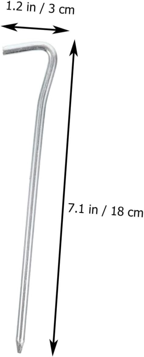 POPETPOP 25pcs Drill Tent Stakes Heavy Duty Camping Tent Stakes Nails for Outdoor Camping Gear