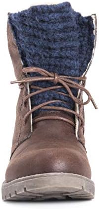 MUK LUKS Women's Tatum Boots Fashion, Brown, 8 | Image 1