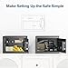 Locksworth Safe for Home, 0.6 Cubic Feet Safety Box, Lock Box for Money, Jewelry, Documents and Guns, Digital Security Safe for Office, Hotel and Personal Use, 13.8