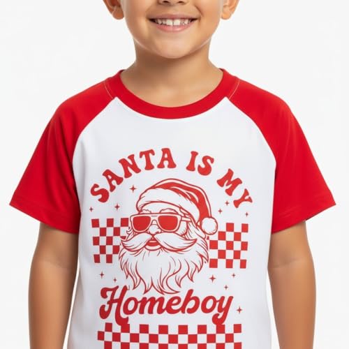 Image of Boys 2pc Shorts Set Outfit Short Sleeve Shirt with Classic Applique Print and Shorts