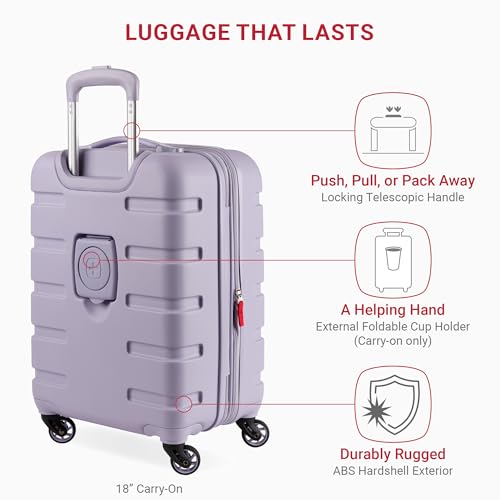 SwissGear 7366 Hardside Expandable Luggage Set with Spinner Wheels (3 Pieces: Small/Medium/Large)