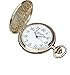 Produktbild Taschenuhr Quarz Messing Savonnette Vintage 45 mm mit Samtbox & Kette Eichmüller