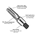 Century Drill & Tool 95201 1/8-27 NPT National Pipe Thread Tap, High Carbon Steel for Metal Use, Tap Sizes for Internal Pipe Threading, 75% Thread Engagement over 60% Industry Standard, Hand Cutting
