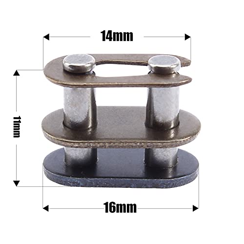 Liyyds T8F Heavy Duty Drive 116 Chain + 10Pcs Master Links 43Cc 47Cc 49Cc 2-Stroke Dirt Super Pocket Bike Motorcycle Mini Atv Quad 4 Wheeler #TOP4