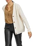 Chaqueta de punto con botones Vila Vioktavi L/S Knit Cardigan/Su-Noos Suéter, Melán Natural superligero, S para Mujer