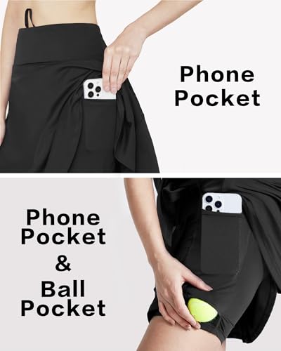 Tennis Skirts for Women with Pockets Shorts Knee Length Golf Skirts Skorts for Women High Waisted Casual Athletic3