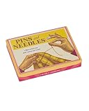 Blue Q Hinged Tin Pocket Box - Pins & Needles - Small Hinged Tin-Plated Steel Container Organizer for Everyday Carry, Travel, Survival, Mints, Storage, Gift and Cards - 4.25