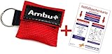 Ambu LifeKey inkl. Anleitung Set Ambu LifeKey (Rot) und Notfalltaschenkarte