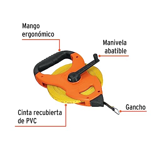 Cinta métrica de fibra de vidrio 164 pies miniatura 3